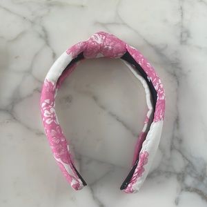 Mint condition / like new Lele Sadoughi x LoveShackFancy pink and white headband